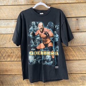 Vintage WCW Bill Goldberg 1998 Black Shirt Size Mens XLarge XL WWE Wrestling 90s